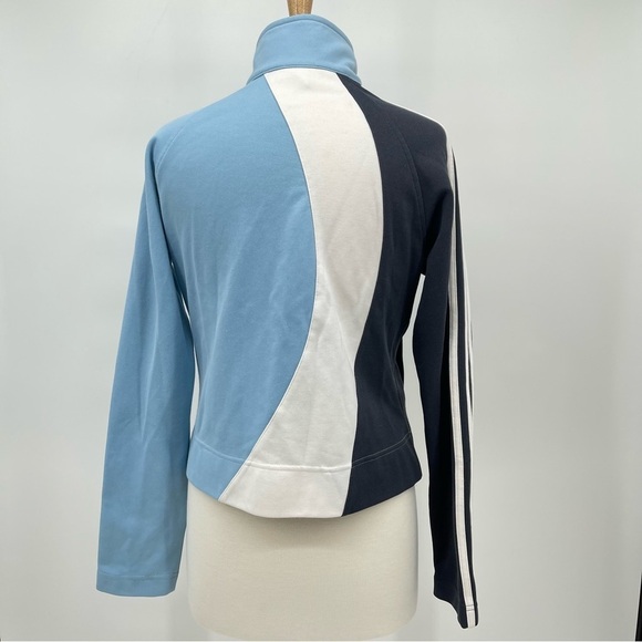 Adidas Blue Track Jacket Size Large FLAWED Adidas Blue Jacket - Picture 9 of 11